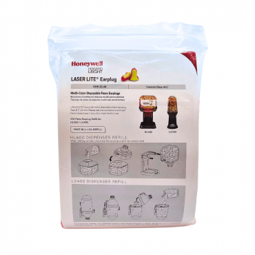 Honeywell Howard Leight Laser Lite Earplug Refill for HL400 Dispenser (200pairs), LL-LS4-REFILL