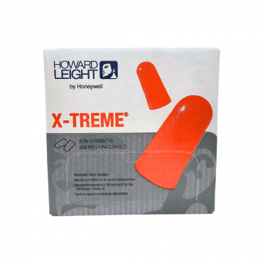 Honeywell Howard Leight X-TREME® Earplug NRR 32, Uncorded, Individual Polybag (200 pairs/Box), Model: XTR-1