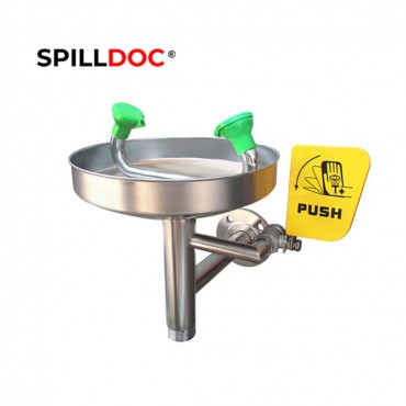 Spilldoc Wall Mounted Emergency Eye Wash Station, BD-508A